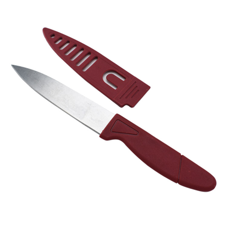 Yuan ground stall supply fruit knife, disposable red cover knife, wedding banquet ox head pig trotter lamb leg small knife