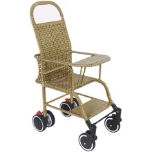 仿藤推车推车夏季婴儿仿藤椅推车轻便竹编推车小孩儿童竹子小推车