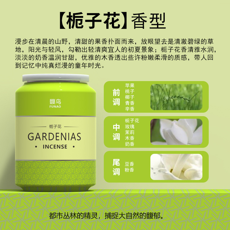 馥鸟车载香薰固体香膏可乐罐古龙栀子花香车载香薰杯除臭香氛摆件|undefined