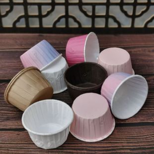 Large Curling Cup Roll Mouth Cup Cake Paper Cup High Temperature Resistant Coated Paper Cup Baking Tool Coated Cup 5039