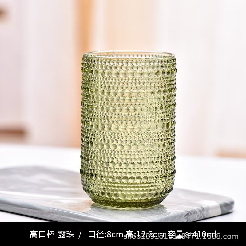Nuevo retrógrado tallado alto taza de agua taza de vino taza de bebida creativa elegante casa hotel café utensilios de vino