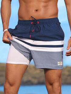 J 39778 Solid couple waterproof beach shorts ���H��ˮɳ