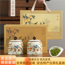 安吉珍稀白茶2023新茶明前特级绿茶浓香型春茶茶叶礼盒装过节送礼