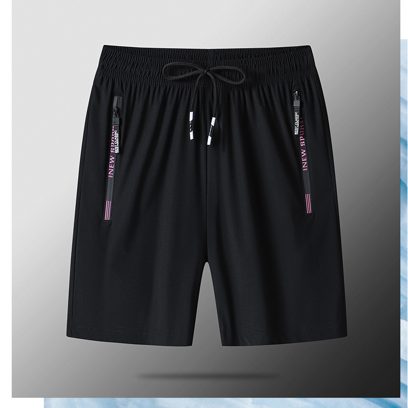 Pantalones deportivos de verano, cortos de hielo para hombres y mujeres secos rápidos, cortos casuales de pareja de tamaño grande, fábrica al por mayor