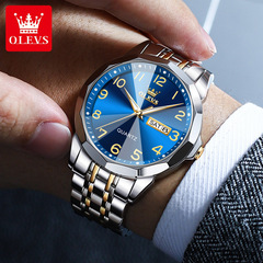 Manufacturer wholesale Oris brand watches fashionable Roman numerals dual calendar quartz watches waterproof men's watches men's watches