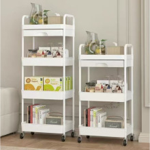 特卖可移动置物架带抽屉客厅厨房零食置物架美甲美容小推车置物架