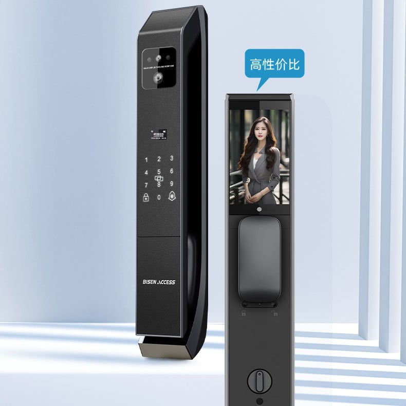 人脸识别刷卡指纹锁 掌静脉可视对讲智能锁 家用智能指纹锁
