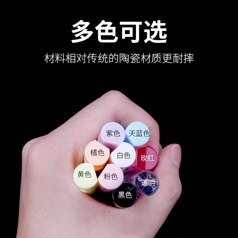 2020 nuevo sostenedor de la pluma del clavo japonés Barra de cristal transparente sostenedor de la pluma 5 rejilla selección directa de fábrica multi-color