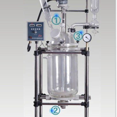 ZYSF双层玻璃旋转升降反应釜10L-50L变频调速