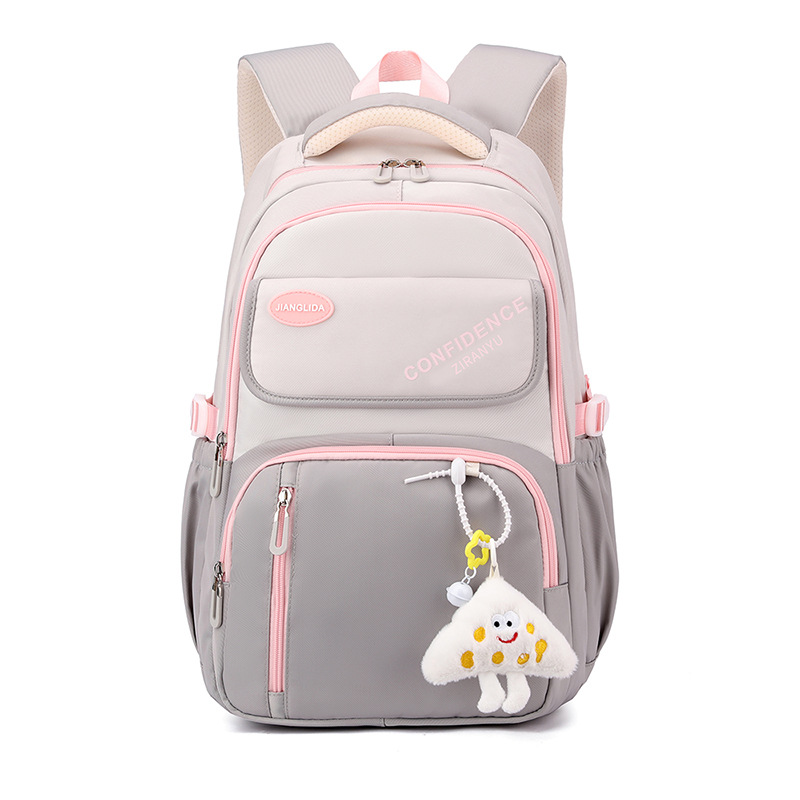 2025 nueva mochila escolar para estudiantes de secundaria secundaria, mochila escolar coreana de alta capacidad, alta resistencia a la suciedad