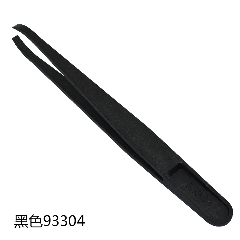 Venta al por mayor fibra de carbono antiestático pinzas de plástico blanco puntiagudo Cabeza ancha cabeza plana libre de polvo pinzas de purificación clip de plástico image 19