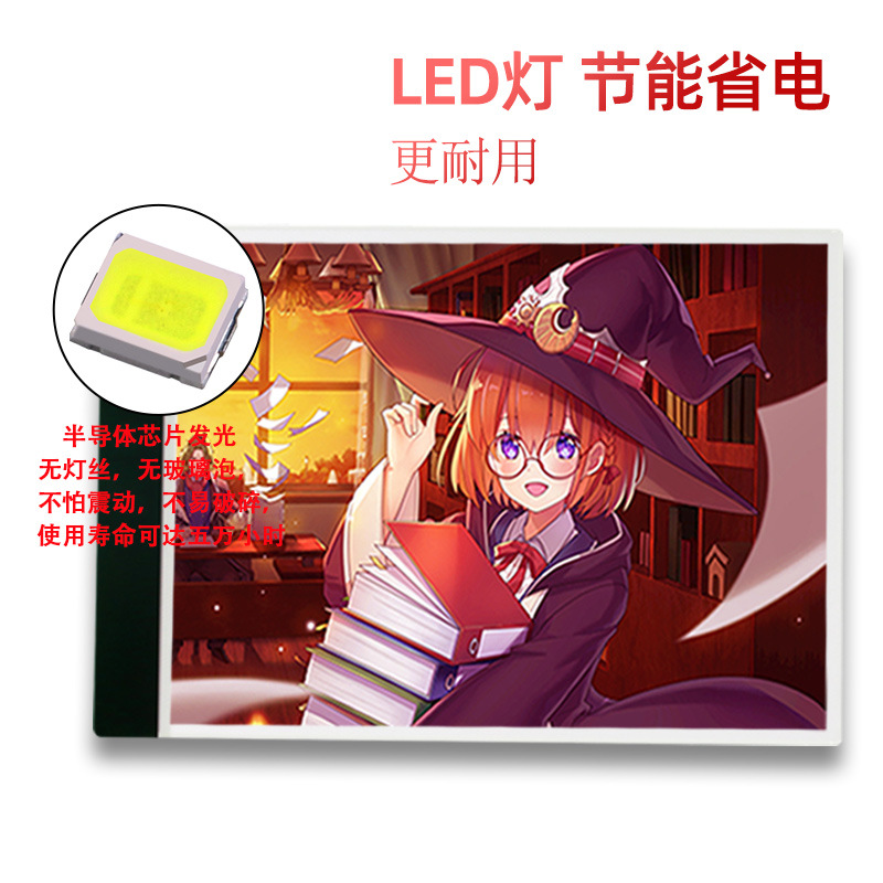 Xinzhao TABLA DE COPIA LED pintura de dibujos animados A4 copia tablero caligrafía práctica herramienta transparente copia Mesa pintura fabricante