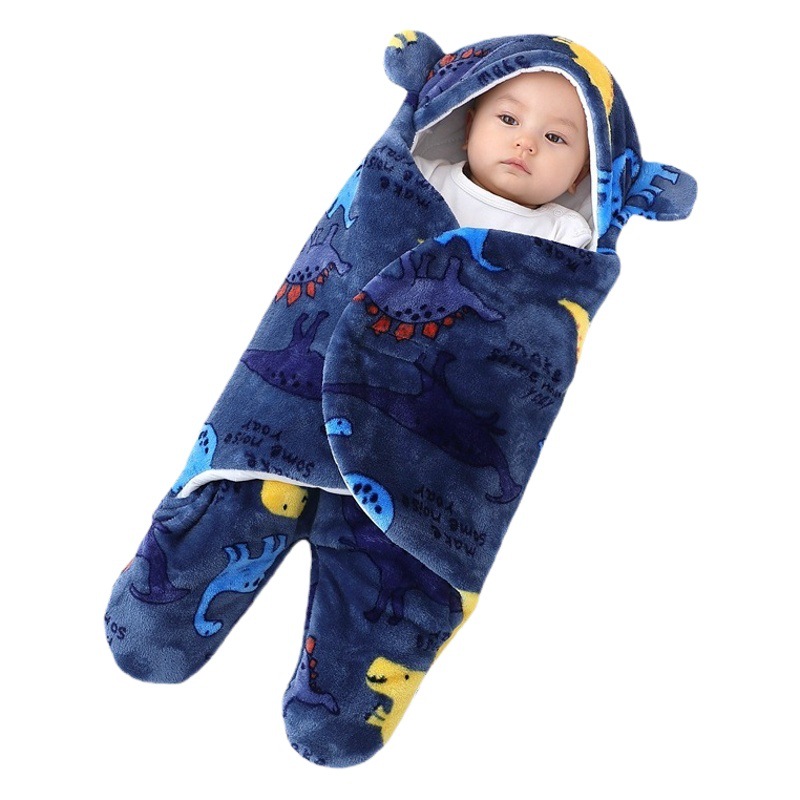 Edredón edredón de bebé recién nacido Otoño e Invierno manta engrosada edredón de franela recién nacido entrega de una pieza transfronteriza