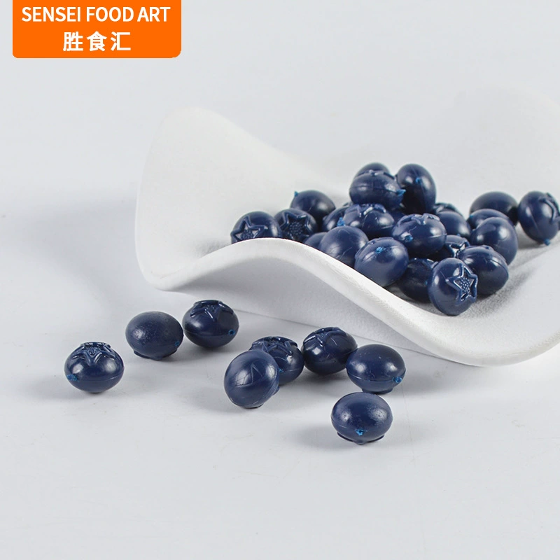 ПВХ среднего размера Моделирование черники DIY моделирование торт фрукты черника аксессуары Моделирование еда играть крем клей материал