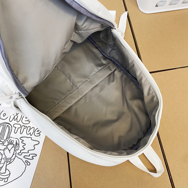 Mochila escolar para mujer 2022 nuevo estilo estudiante de secundaria PU mochila moda casual pareja de computadora de gran capacidad marea