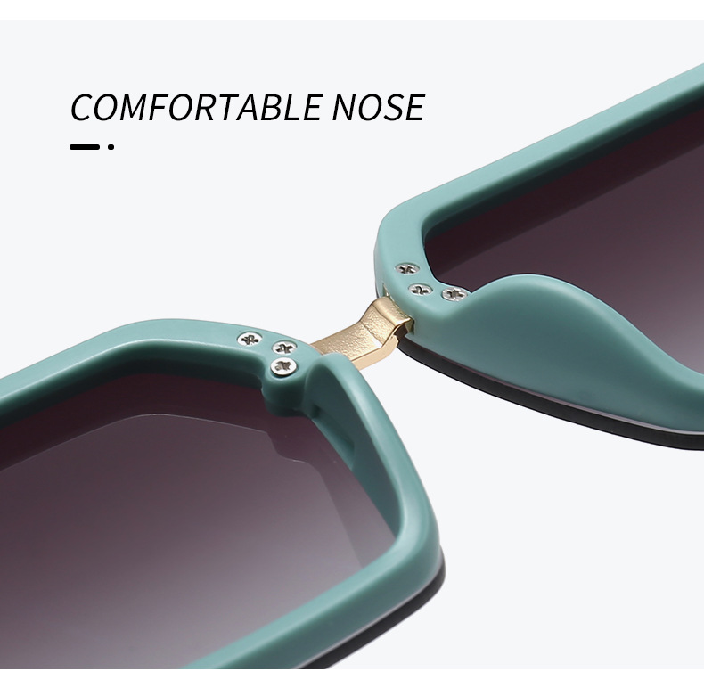 Lunettes De Soleil Carrées Tendance Pour Femme Protection Uv_voghion.com