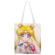 动漫游戏帆布袋手提单肩包购物袋美少女战士月野兔补课袋便当包