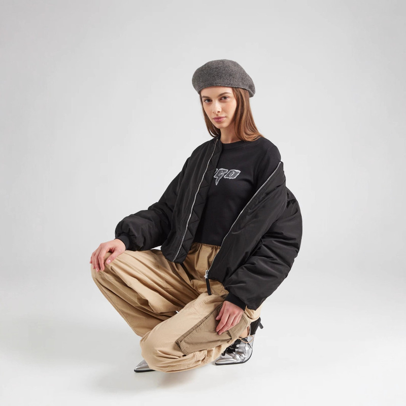 European and American Fashion 2025 Street Trend Summer New Round Neck T-Shirt Short Letter Print Navel-Baring Slim Short Style