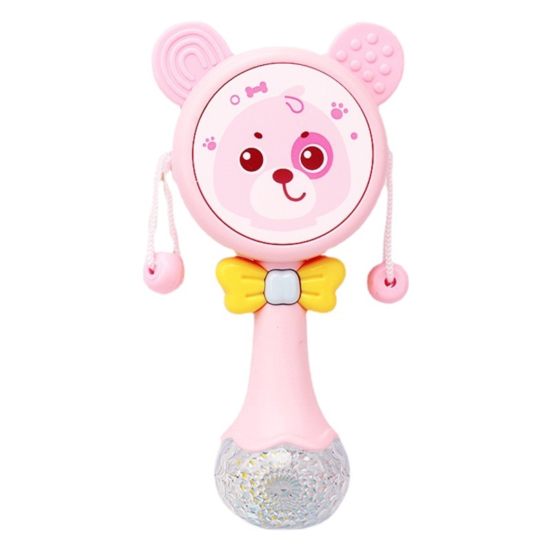 Baby rattle newborn puzzle baby music stick hand rattle toy 3-6 months early education training 0-1 years old