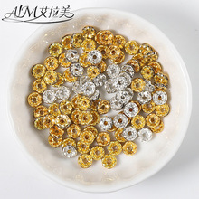 100個裝 水鑽隔珠diy飾品配件 手鏈項鏈定位珠固定珠配飾批發