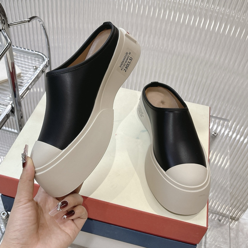 High Version Couple Men's Full Genuine Leather Large-Toe Shoes Thick-Soled Women's Slippers Mary Jane Shoes Zhao Lusi's Same Style Sandals Women's Shoes High Version Couple Men's Full Genuine Leather Large-Toe Shoes Thick-Soled Women's Slippers Mary Jane Shoes Zhao Lusi's Same Style Sandals Women's Shoes