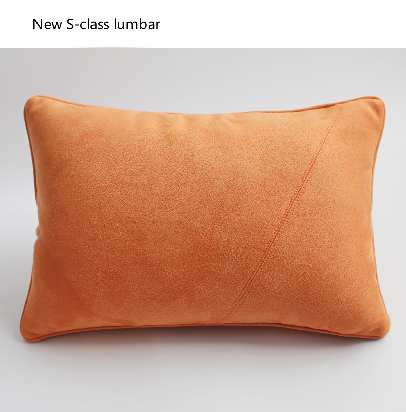 Suitable for the new upgrade S400 Mercedes-Benz Maybach S-Class Orange headrest neck pillow cervical spine car waist pillow