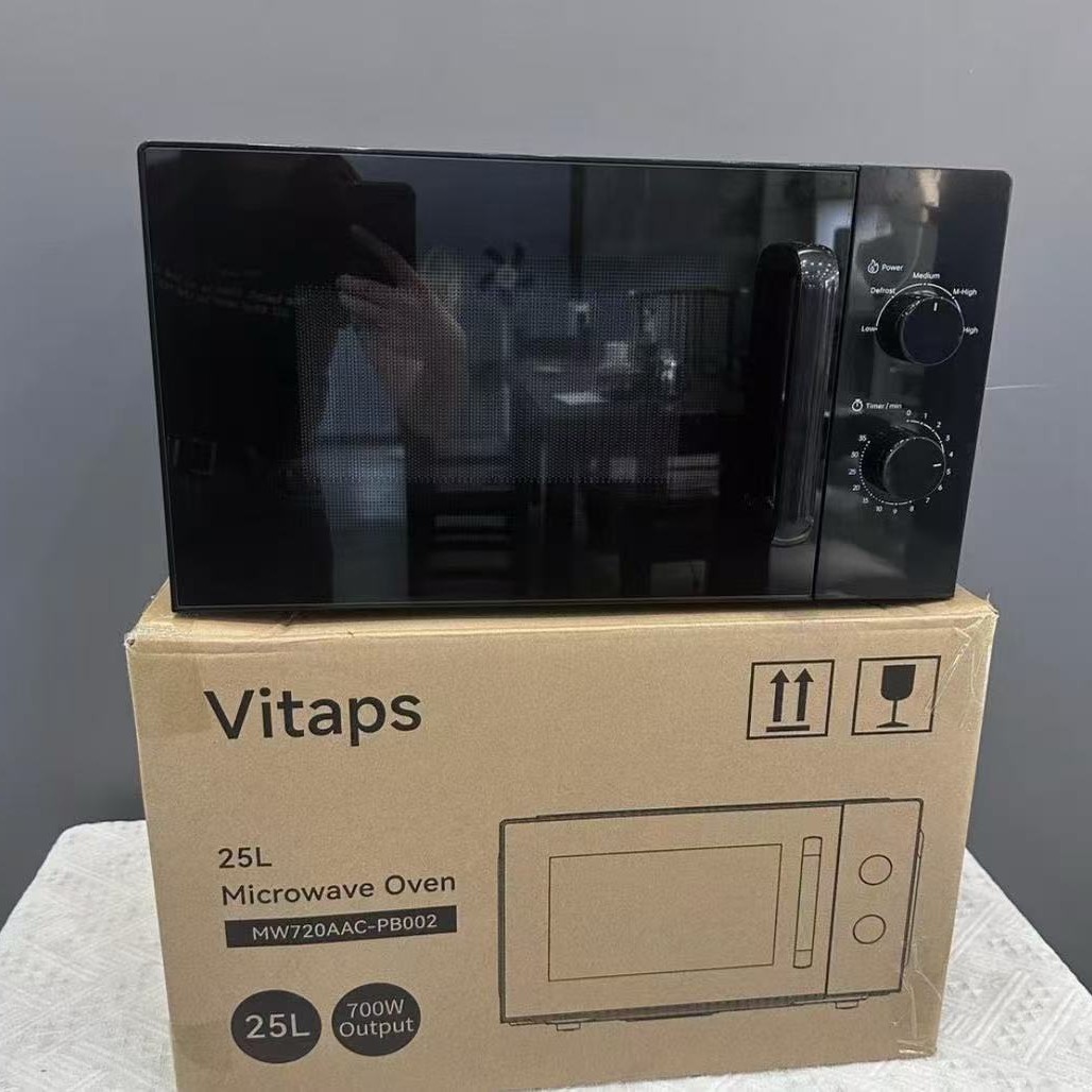 Microwace Oven Cross-Border European Household 25L Microwave Oven Baking Oven 360 ° Turntable Heating Microwave