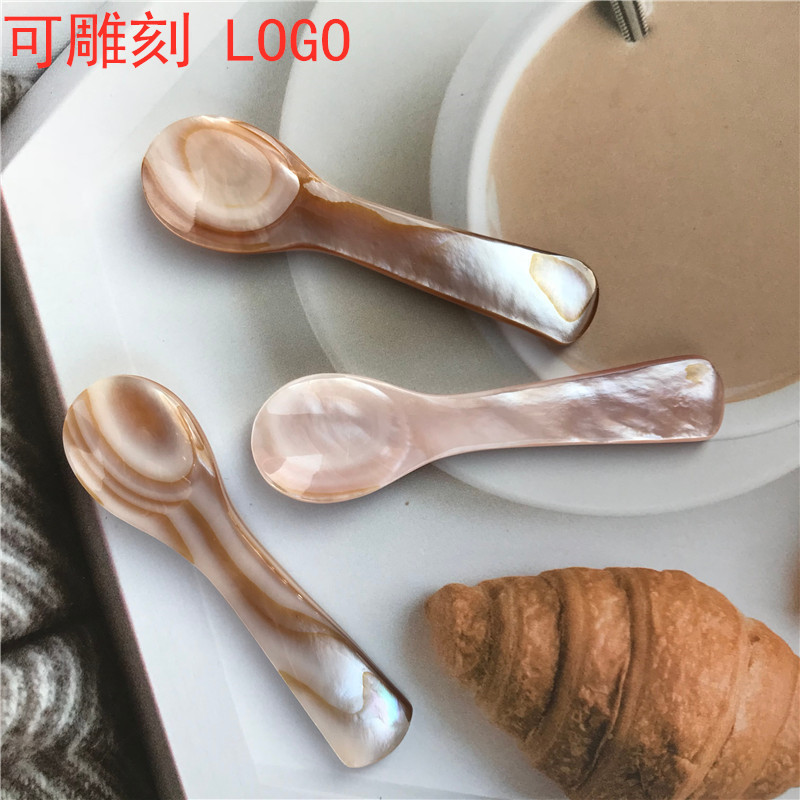 サザエスプーン貝殻子供食器調味料台所用品キャビアマスクスプーン無漆7cmマルチ仕様|undefined