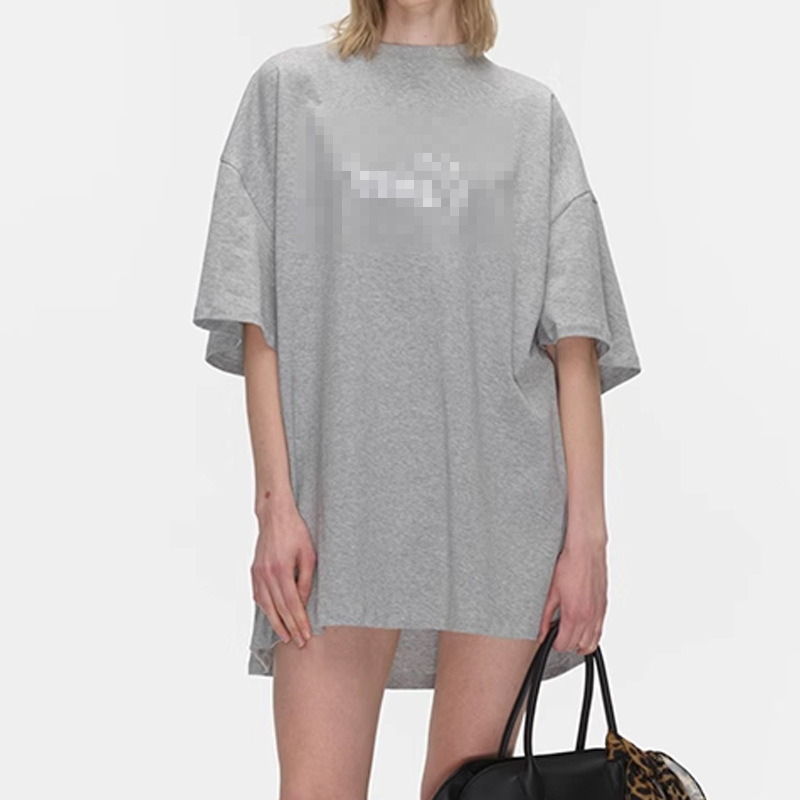 In-Stock Ech Classic Oversized T-Shirt, Slimming and Flattering, with Heavy Sequin Embroidery, Small Round Neck, Loose Fit, Drop Shoulder Design 2026 In-Stock Ech Classic Oversized T-Shirt, Slimming and Flattering, with Heavy Sequin Embroidery, Small Round Neck, Loose Fit, Drop Shoulder Design 2026