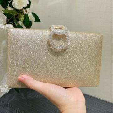European And American Luxury Sparkling Rhinestone Clutch Bag, Evening Bag For Gowns, Banquet Bag, Bridal Wedding Chain Bag - Thumbnail 2