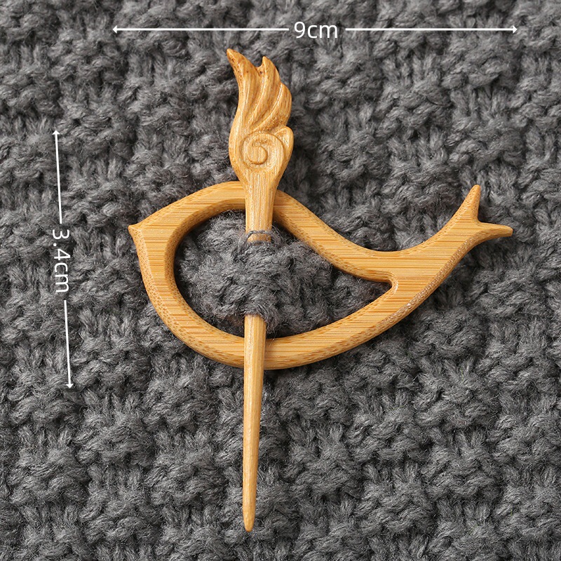 外贸热销Wooden Flower Daisy Pattern Brooch木制胸针送女孩礼物|undefined