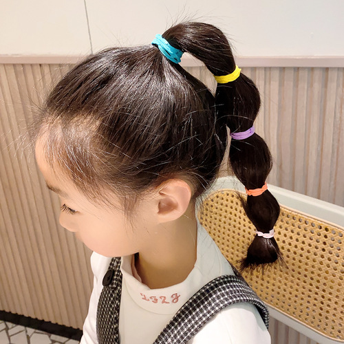 Candy color children's headband hairband wholesale baby tie small chirp rubber band ins high-looking girls hair accessories hairband