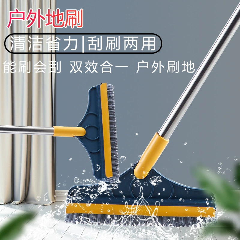 Щетка для мытья пола в ванной, щетка для щелей в полу с длинной ручкой и жесткой щетиной, щетка для унитаза, инструмент для чистки щелей в полу.