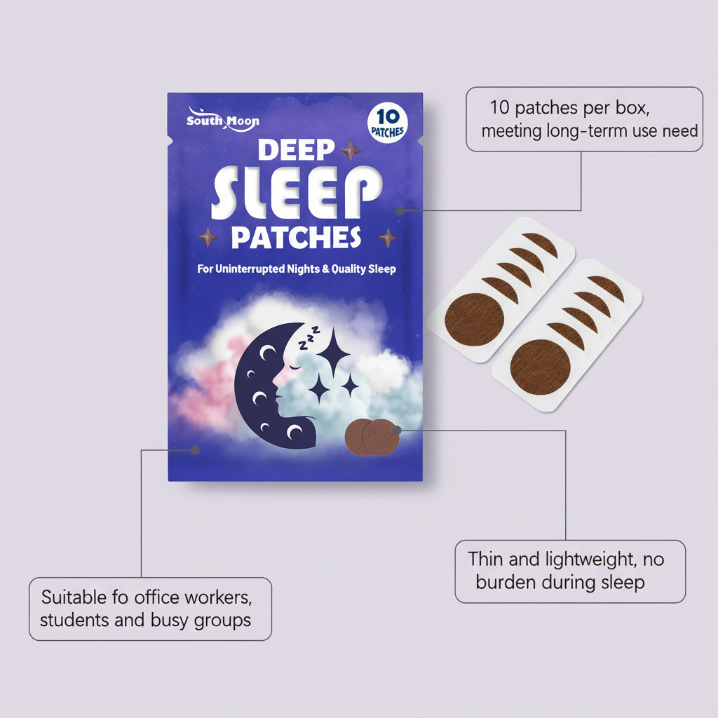 SOUTH MOON Sleep Care Patch, fórmula suave para disfrutar de un parche de cuidado de la piel cómodo y conveniente