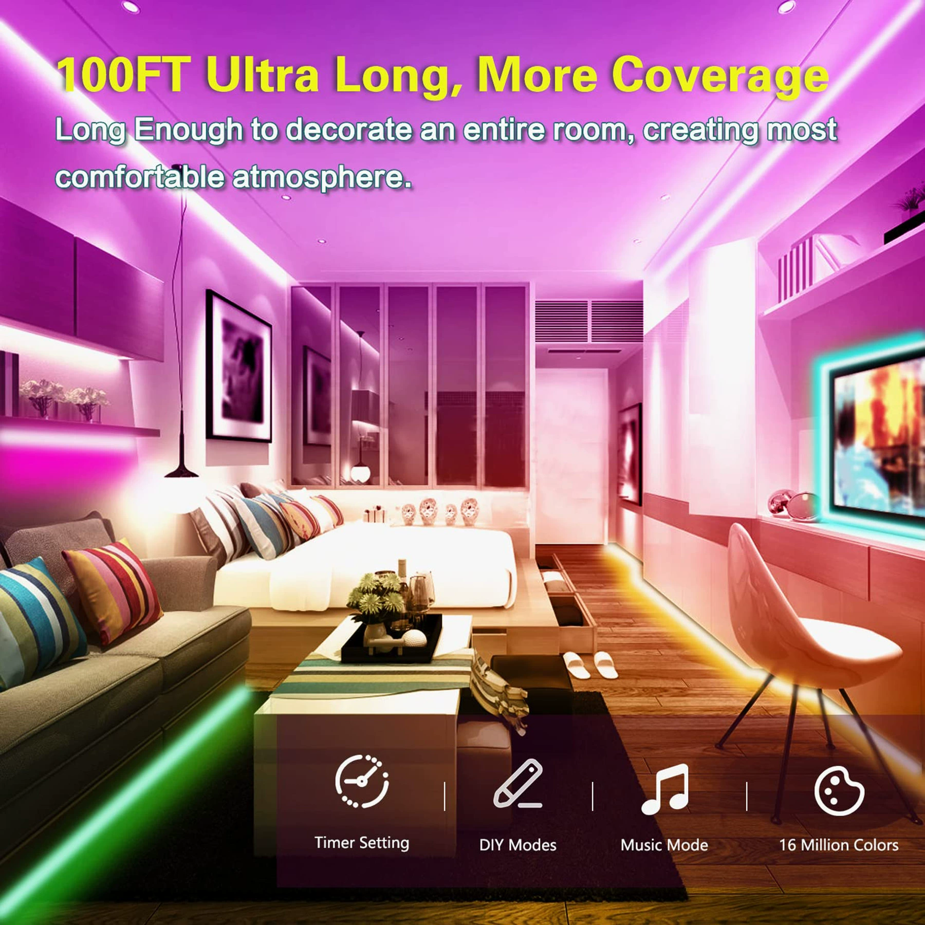 Музыкальный контроллер, лампа, 44 кнопки, bluetooth