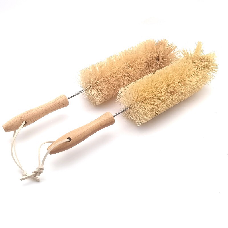 Spot explosions home creative cleaning brush bamboo long handle cleaning Cup brush environmental cleaning glass bottle Cup brush
