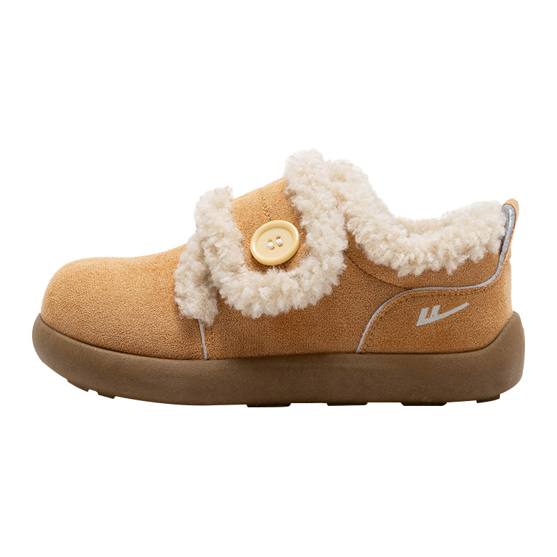 Retirada de color sólido simple nuevo calzado caliente invierno de tendencia versátil bolken zapatos de peluche lindo zapatos de pan mujer