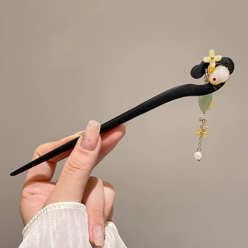 Horquilla para niños, nueva horquilla china, falda de caballo de estilo antiguo para mujer, accesorios, tocado de Hanfu para niñas, horquilla de paso, sentido avanzado