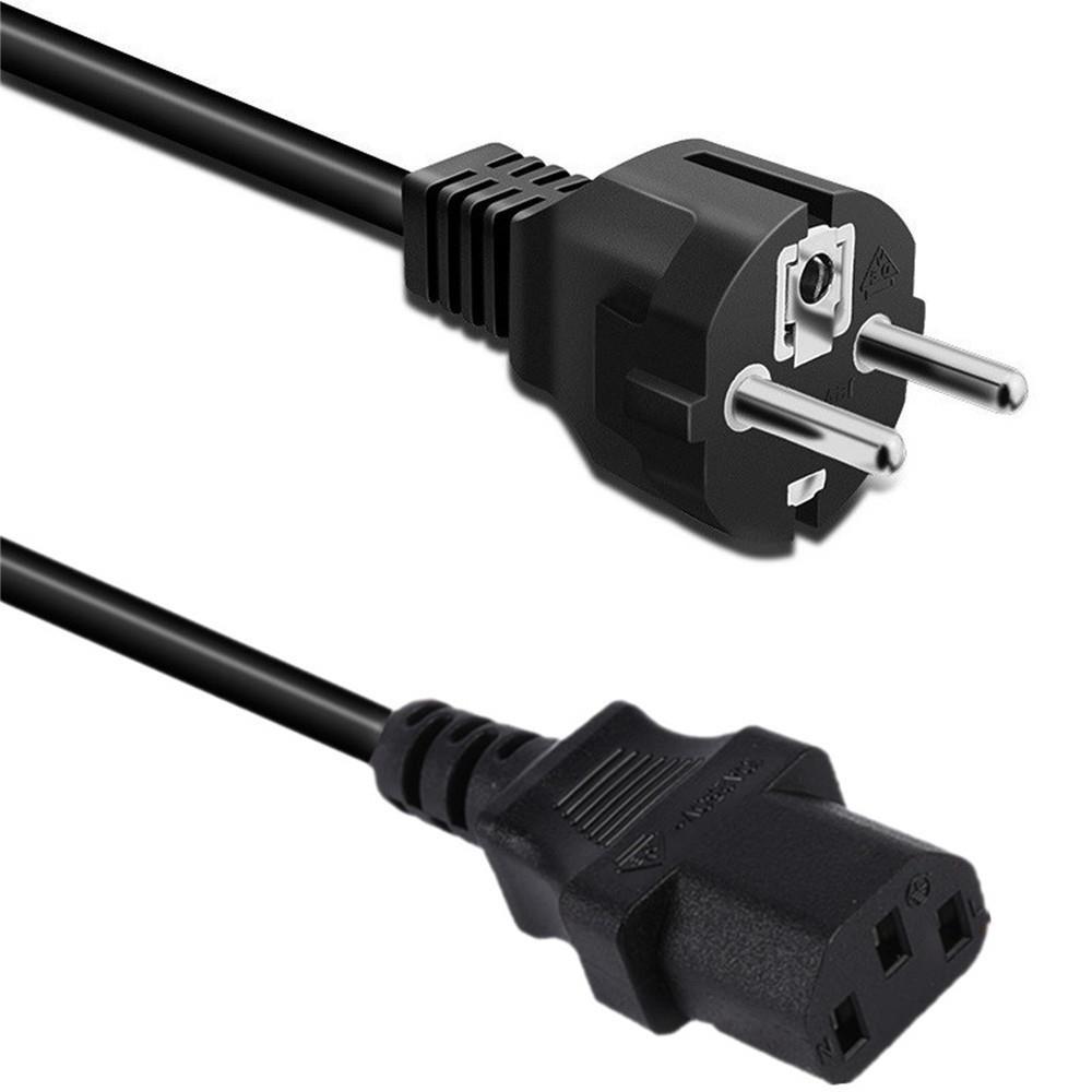 供应欧标品字尾低烟无卤插头线 欧式 欧规两针一孔电源插头三插线