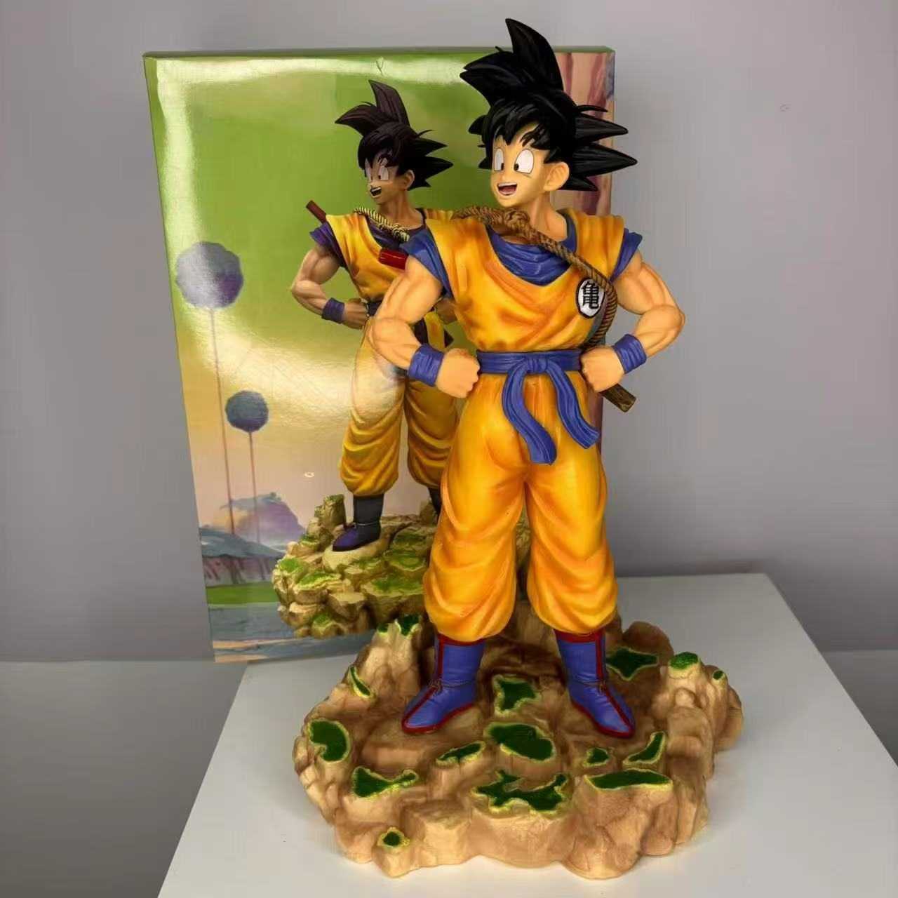 Caixa de color siete bolas de dragón Saiyan fantasía Goku recubrimiento completo base hecha a mano adornos modelo regalo de muñeca