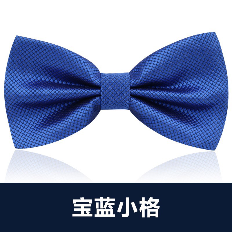 ↬↬↬사파이어 블루 체크무늬 나비넥타이 ↦=>=>=>