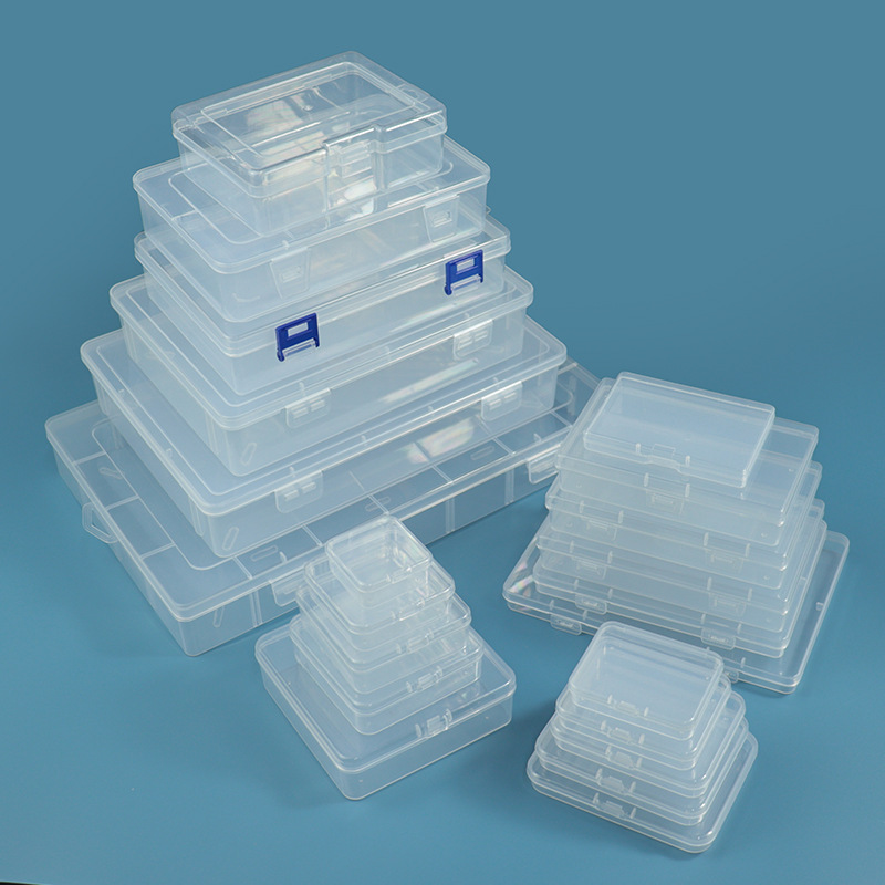 Transparent Plastic Packaging Box Hardware Tool Sample Display Box Parts Packaging Box Accessories Organizing Card Storage Box