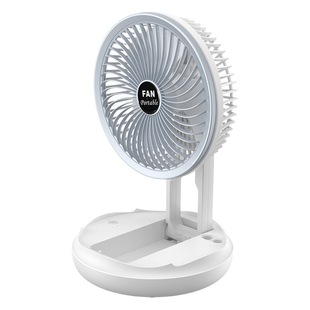 2023 new fan portable student dormitory night light desktop fan retractable usb charging small fan