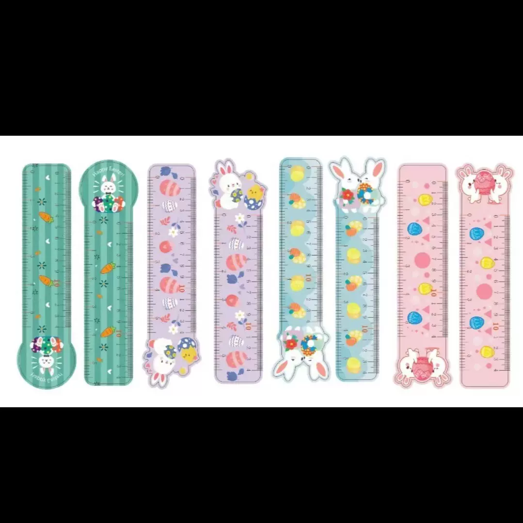 跨境电商外贸批发亚马逊复活节尺子卡通兔子尺子塑料卡通尺子