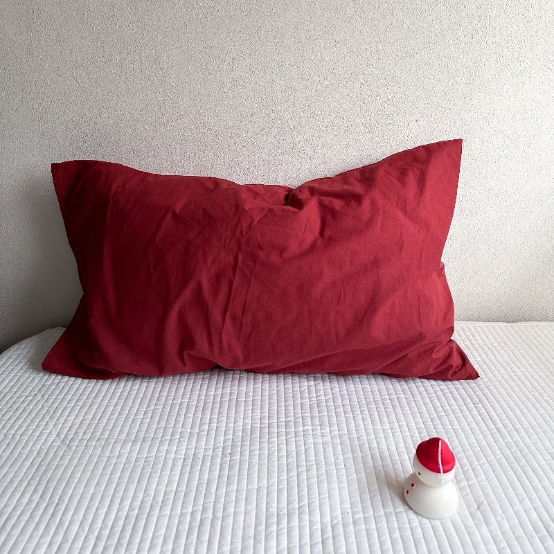 Ins風単品純綿枕カバー格子純色と封筒式枕カバー48*74単品枕芯内胆カバー