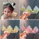 South Korea Small Fresh Children's Hairpin Mesh Bow Pearl Hairpin Side Clip Cute Baby Hair Headwear