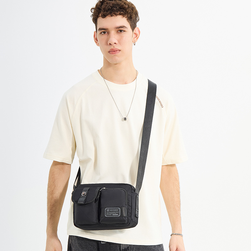 WEPOWER nuevo tipo de bolso de hombro para hombres, bolso de moda ligero, bolso casual para hombres, bolso pequeño, mochila deportiva