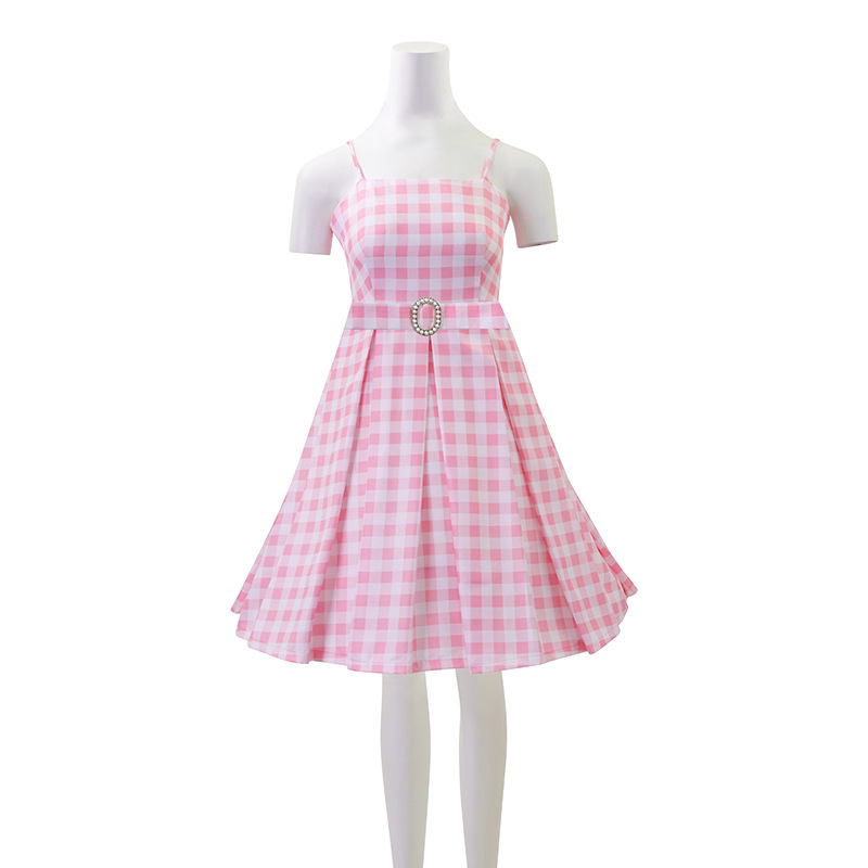 Película Barbie cos ropa Kenny traje playa vestido rosa Cosplay traje de Halloween