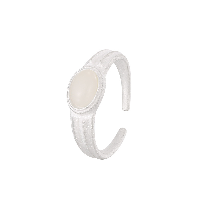 Anello doppio in madreperla e argento per donna e coppia_voghion.com