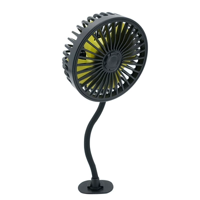 Zhongheng Car Fan with Multi-Angle Adjustment, USB Fan for Car Use, Creative Small Fan, Mini Rear Seat Fan (Digər kiçik elektrik cihazlar) - black-8459